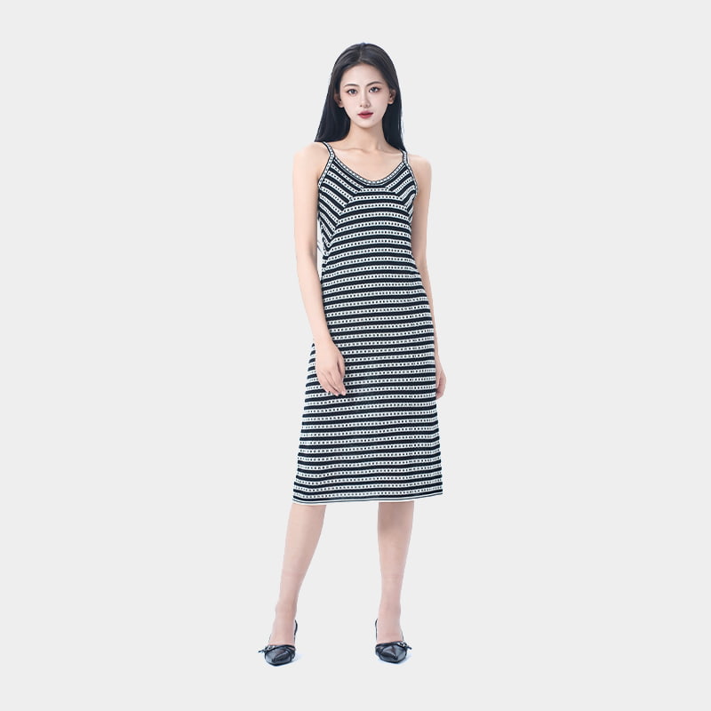 Vestido de camisola a rayas