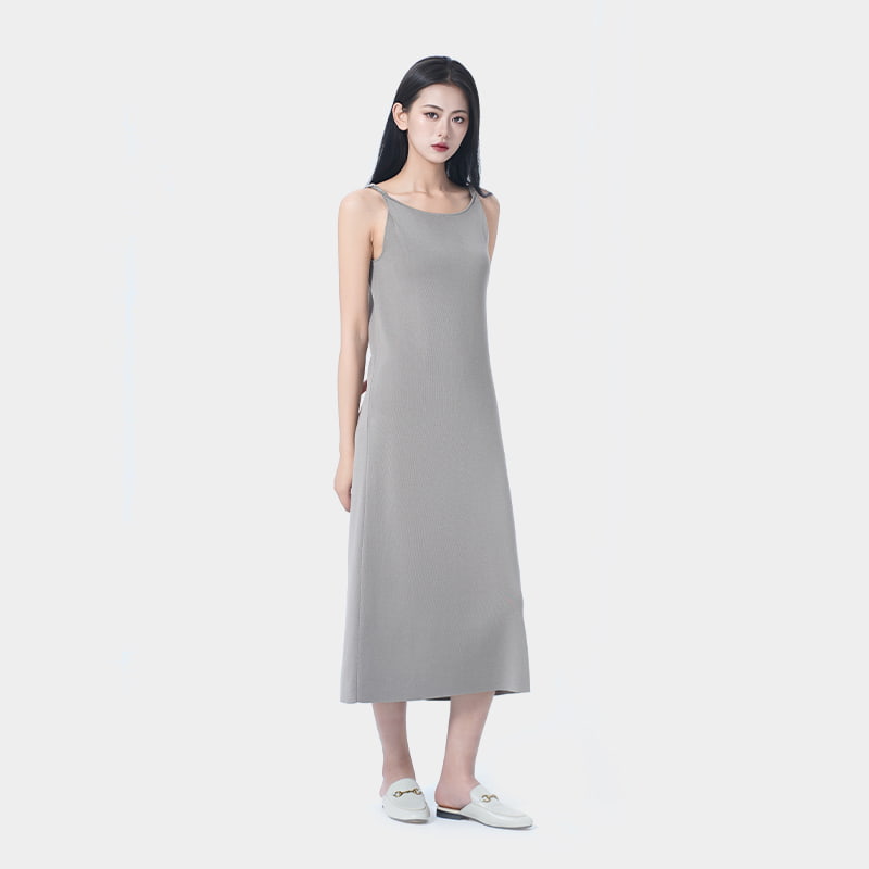 Vestido maxi liviano lyocell suelto heterosexual