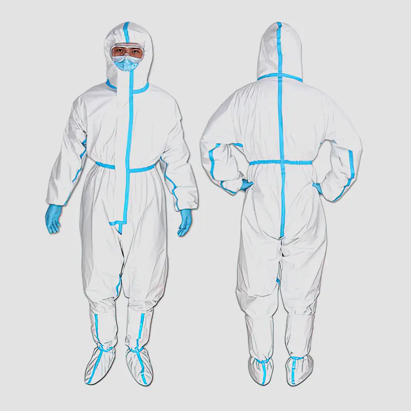 ¿Qué hace que un traje protector blanco de una sola pieza sea eficaz para bloquear el polvo y los microbios?